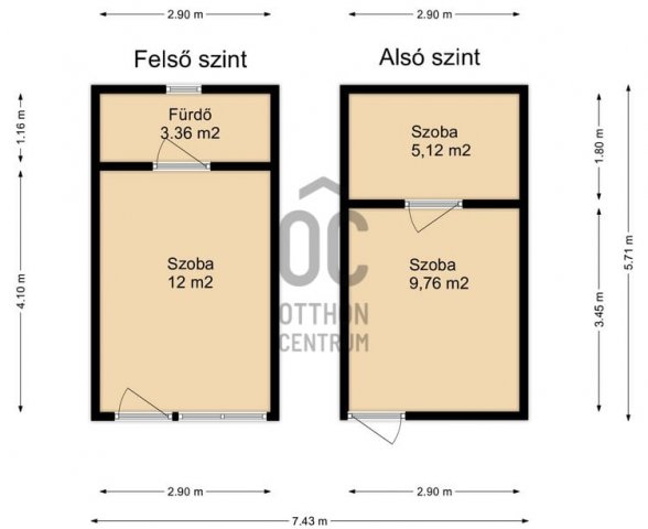 Eladó nyaraló, Csonkahegyháton 7.5 M Ft, 1 szobás