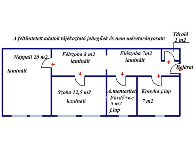 Eladó panellakás, Balassagyarmaton 25.9 M Ft, 2+1 szobás