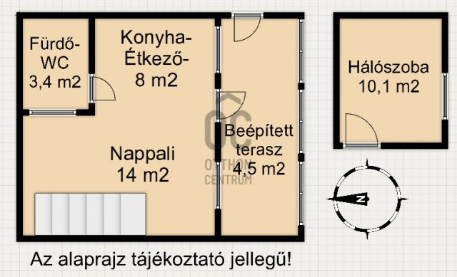 Eladó téglalakás, Nagykanizsán 23.6 M Ft, 2 szobás