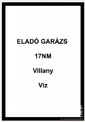 Eladó garázs, Szegeden 12.99 M Ft / költözzbe.hu
