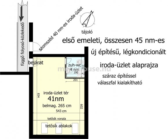 Kiadó üzlethelyiség, Budaörsön 400 E Ft / hó