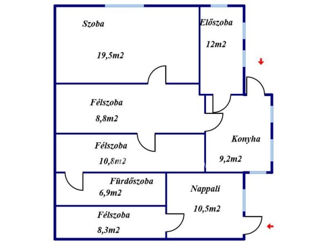 Eladó családi ház, Tiszaörsön 8.5 M Ft, 1+3 szobás