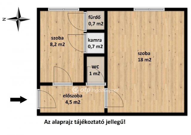 Eladó téglalakás, Ajkán 22 M Ft, 2 szobás