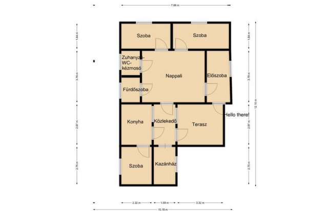 Eladó családi ház, Komáromban 29.9 M Ft, 3+1 szobás