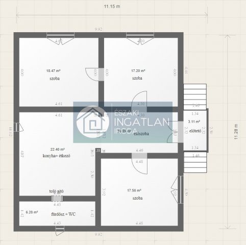 Eladó családi ház, Borsodnádasdon 15.5 M Ft, 3 szobás