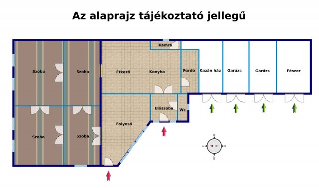 Eladó családi ház, Tamásiban 45 M Ft, 4 szobás