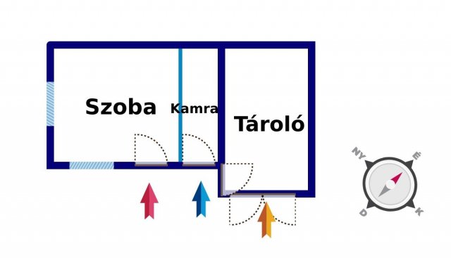 Eladó családi ház, Kiskunfélegyházán 4.5 M Ft, 1 szobás