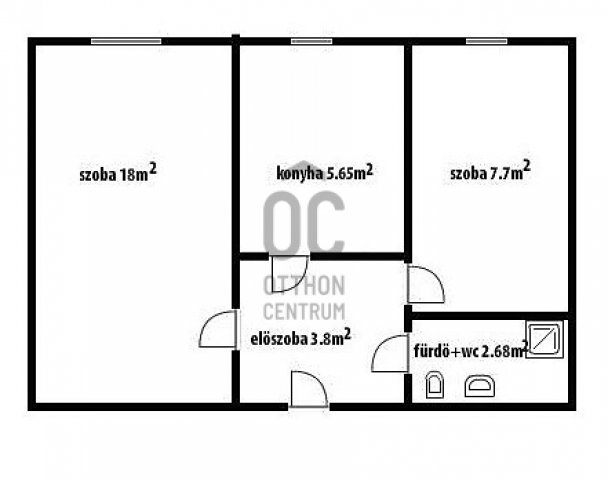 Eladó panellakás, Komlón 13.5 M Ft, 2 szobás