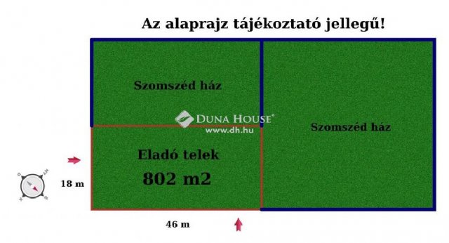 Eladó telek, Vecsésen 60 M Ft / költözzbe.hu