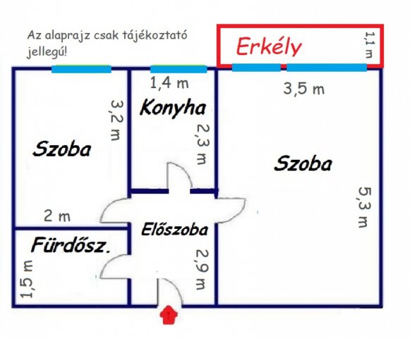 Eladó téglalakás, Budapesten, X. kerületben 38 M Ft, 1+1 szobás