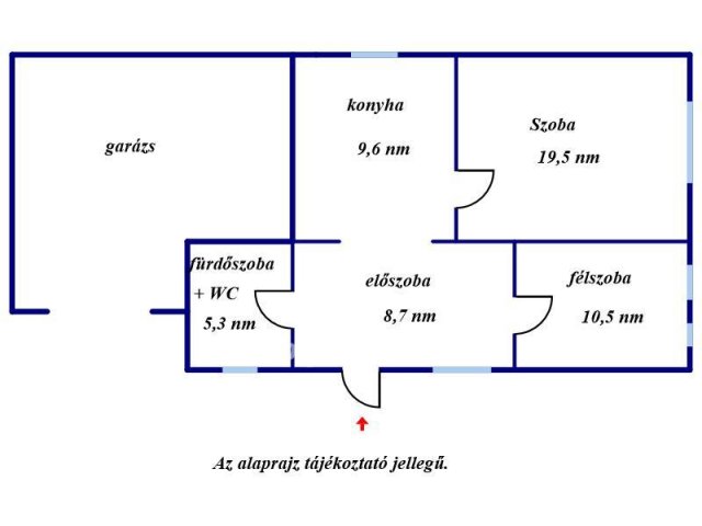 Eladó családi ház, Rákóczifalván 19.9 M Ft, 1+1 szobás