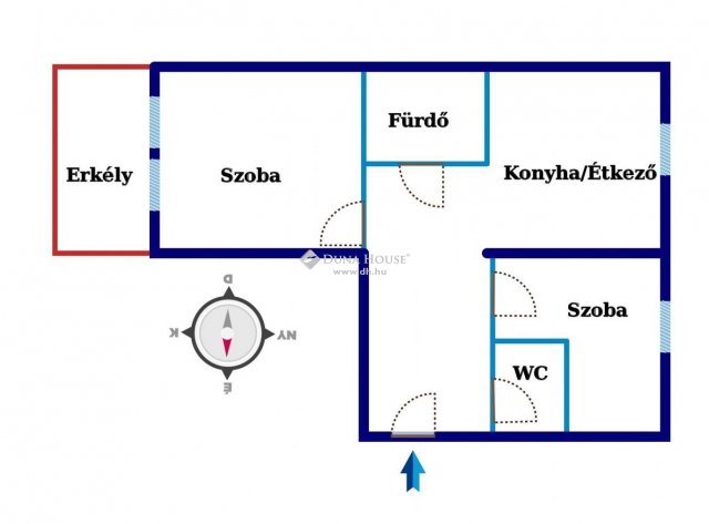 Eladó panellakás, Pécsett 35.75 M Ft, 2 szobás