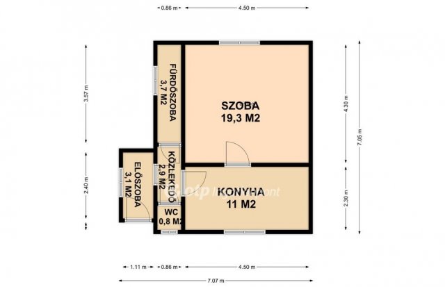 Eladó családi ház, Görbeházán 17.5 M Ft, 1 szobás