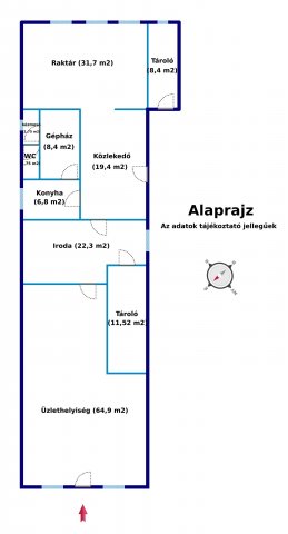 Eladó üzlethelyiség, Nagymányokon, Petőfi Sándor utcában