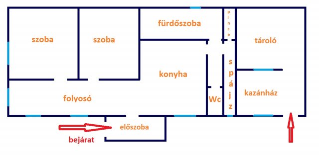 Eladó családi ház, Hajdúböszörményen 32 M Ft, 2 szobás