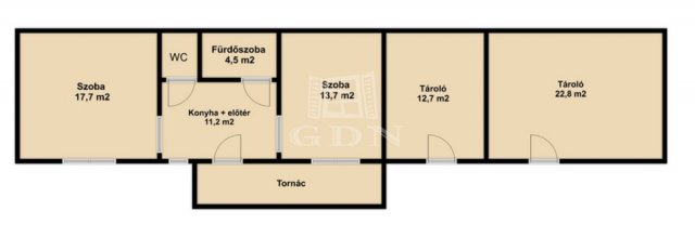 Eladó családi ház, Gétyén 31.9 M Ft, 2 szobás