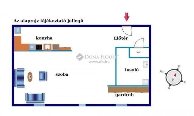 Eladó téglalakás, Budapesten, X. kerületben 23 M Ft, 1 szobás