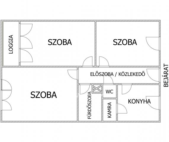 Eladó panellakás, Egerben 39 M Ft, 3 szobás