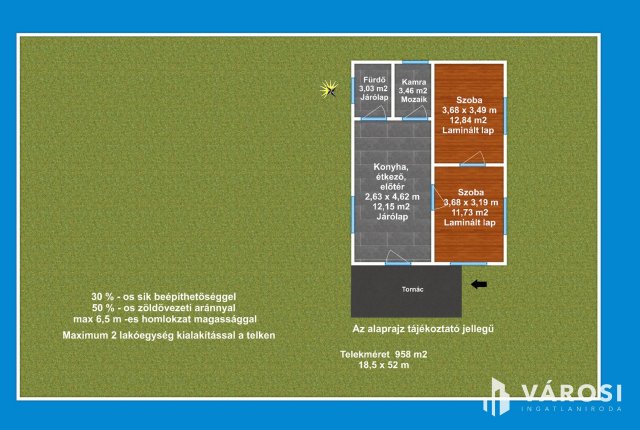 Eladó telek, Szegeden 54.99 M Ft, 2 szobás / költözzbe.hu