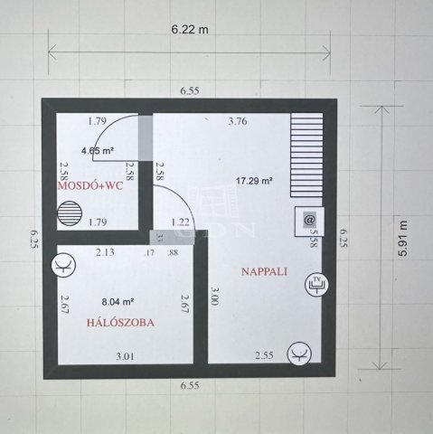 Eladó sorház, Szigetszentmiklóson 42.5 M Ft, 1+1 szobás