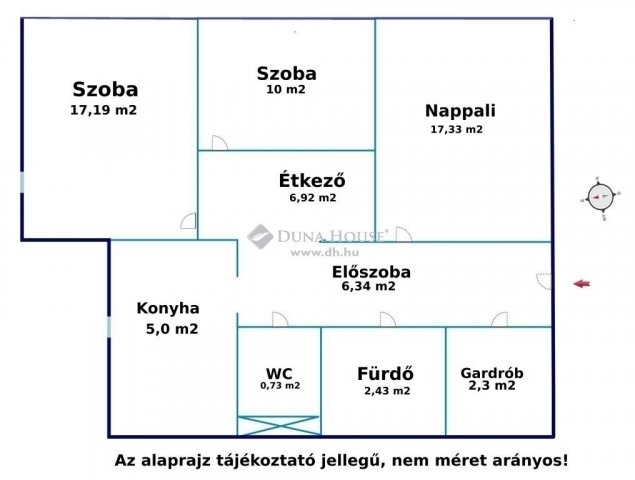 Eladó panellakás, Budapesten, III. kerületben 74.9 M Ft, 3 szobás