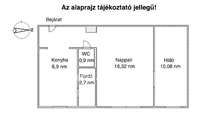 Eladó téglalakás, Győrött, Sport utcában 38.5 M Ft, 1+1 szobás