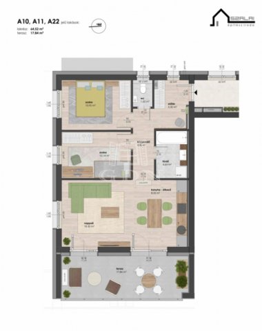 Eladó téglalakás, Szombathelyen 68.99 M Ft, 3 szobás