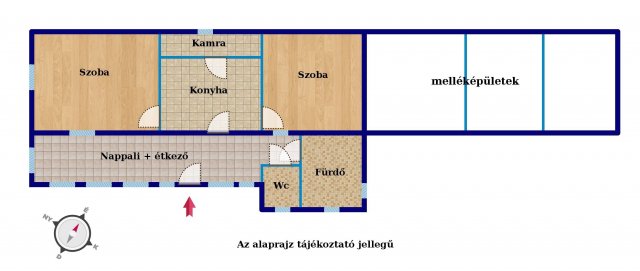 Eladó családi ház, Csőszön 20 M Ft, 2 szobás