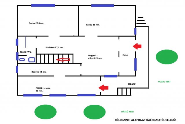 Eladó családi ház, Pakson 69 M Ft, 4 szobás