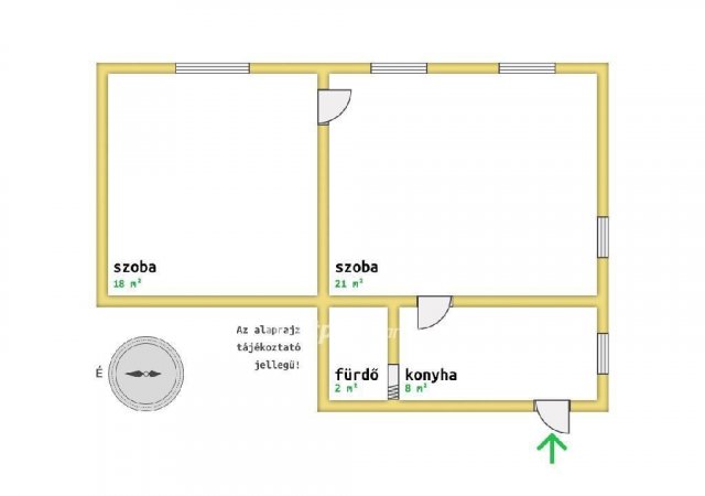 Eladó téglalakás, Gödöllőn 44.9 M Ft, 2 szobás