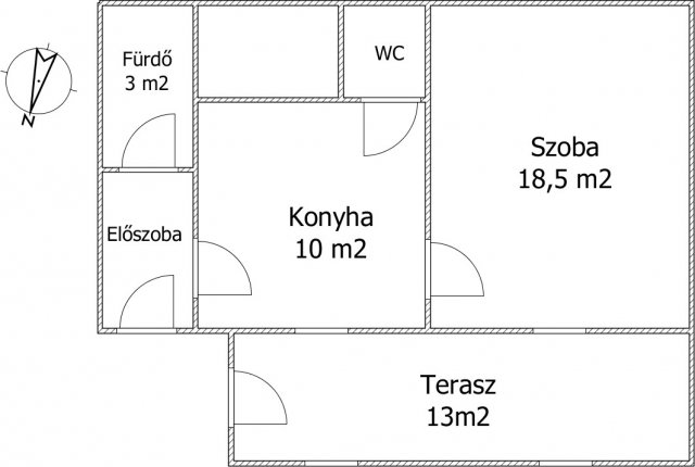 Eladó sorház, Vásárosdombón 7.99 M Ft, 1 szobás