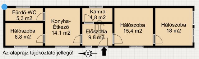 Eladó családi ház, Becsehelyen 14.9 M Ft, 3 szobás