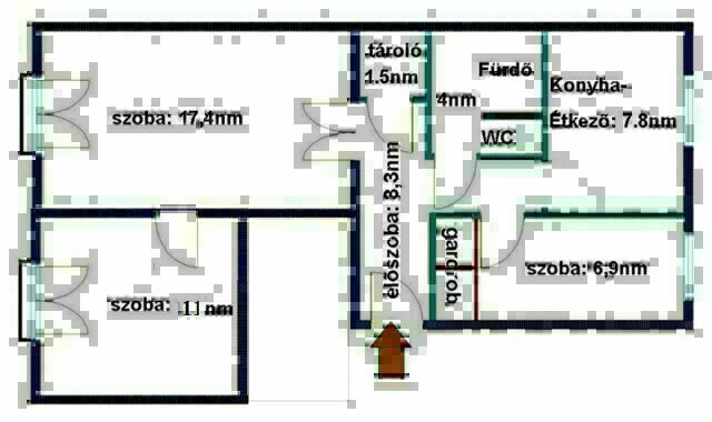 Eladó panellakás, Székesfehérvárott 35.3 M Ft, 2+1 szobás
