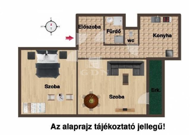 Eladó téglalakás, Gödöllőn 48 M Ft, 2 szobás