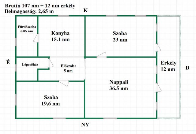 Eladó téglalakás, Dunakeszin 79.9 M Ft, 3 szobás