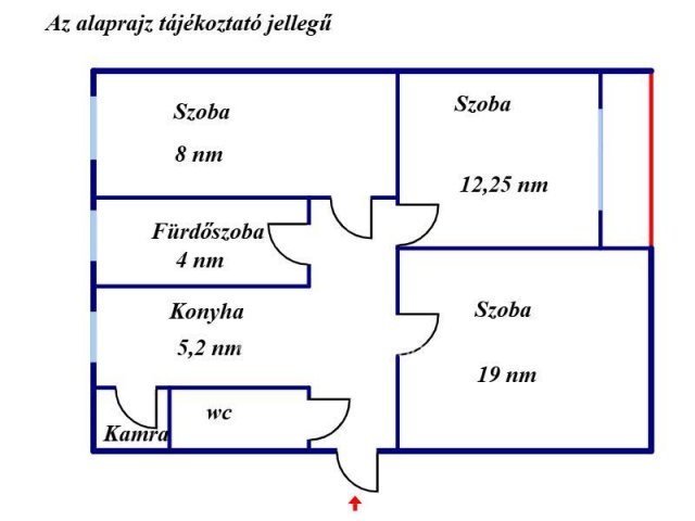 Eladó téglalakás, Tiszaföldváron 25.999 M Ft, 3 szobás