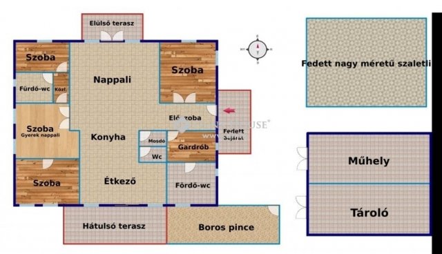 Eladó családi ház, Lajosmizsén 229 M Ft, 5 szobás