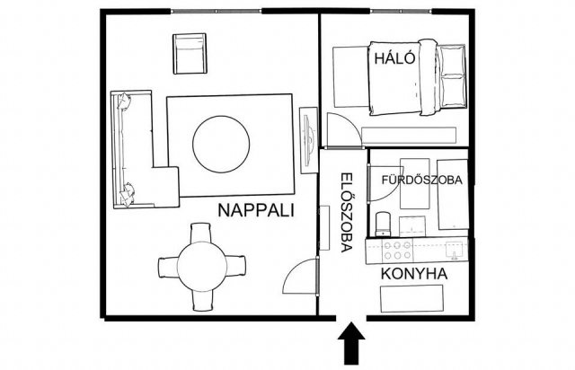 Eladó téglalakás, Tatabányán 29.9 M Ft, 1+1 szobás