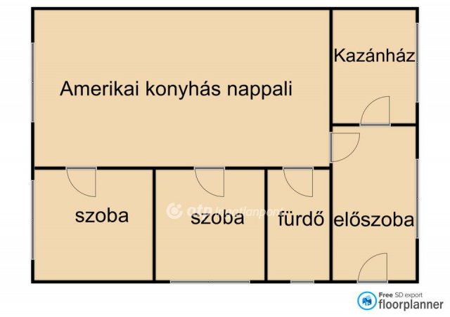 Eladó nyaraló, Érpatakon 22 M Ft, 2 szobás