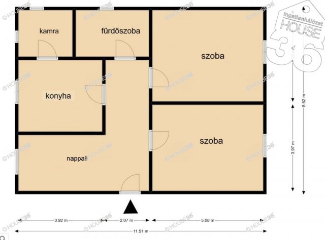 Eladó családi ház, Kiskunfélegyházán 26.9 M Ft, 2 szobás