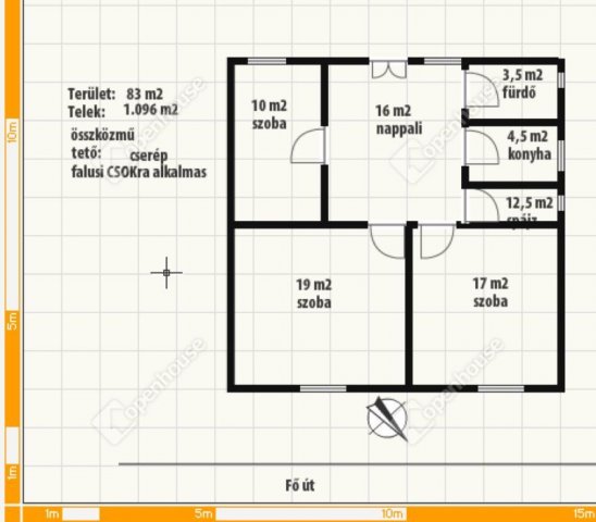 Eladó családi ház, Csörnyeföldön 18 M Ft, 4 szobás