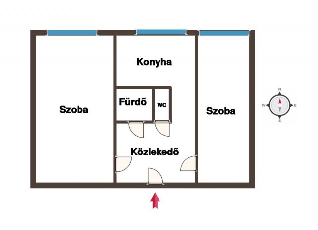Eladó panellakás, Kecskeméten 35.7 M Ft, 2 szobás