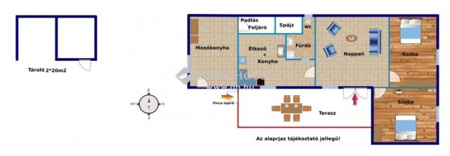 Eladó családi ház, Kőröshegyen 65 M Ft, 3 szobás