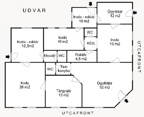 Eladó iroda, Szegeden 114.1 M Ft, 8 szobás / költözzbe.hu