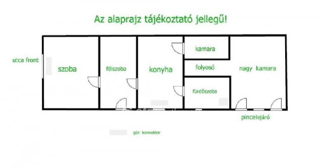 Eladó családi ház, Hajdúböszörményen 30 M Ft, 2 szobás