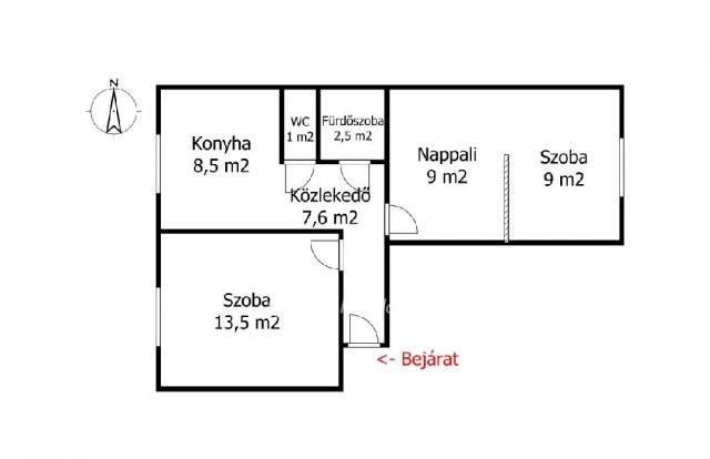 Eladó panellakás, Miskolcon 25.9 M Ft, 2 szobás