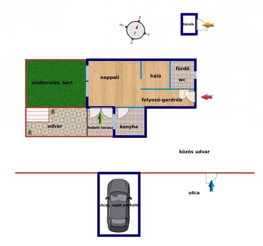 Kiadó téglalakás, albérlet, Siófokon 180 E Ft / hó, 2 szobás