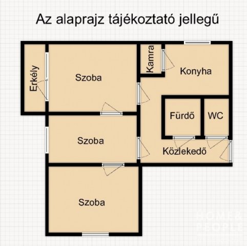 Eladó téglalakás, Szegeden 26.99 M Ft, 2+1 szobás