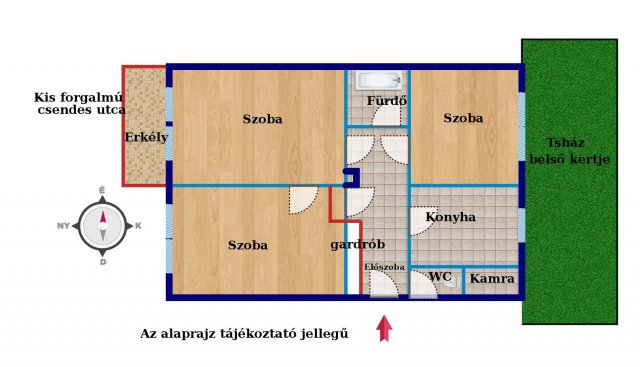 Eladó téglalakás, Budapesten, XIII. kerületben 95 M Ft, 3 szobás