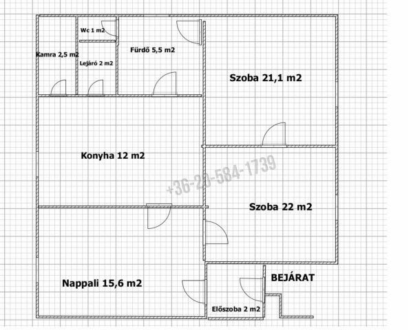 Eladó családi ház, Keszthelyen 53.5 M Ft, 2 szobás